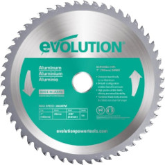 Evolution Power Tools A185TCT-60CS zaagblad for het zagen van aluminium, 185 mm