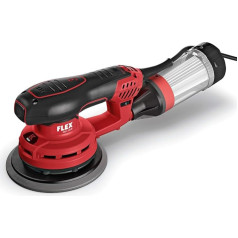 Flex Orbital Sander ORE 3-150 EC (400 W, Sanding Disc Diameter 150 mm, Hub 3 mm, Brushless Motor, Sander, Connection for Dust Extraction Diameter 27 mm) 447684, Red