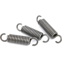 SAJMAKUWLA Zugfeder, Zugfedern, Federstahl mm, Drahtdurchmesser 1,2 mm, Außendurchmesser 6 mm, freie Länge 200-300 mm, 3 Stück(1.2 x 6 x 450 mm)