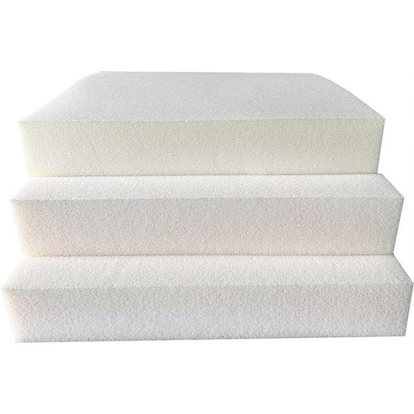 High Density White Foam Board, Custom Cut Size, Heavy Duty Indoor & Outdoor Upholstery (20cm Thick, 100cm x 30cm), Perfect for Upholstery and Craft Projects