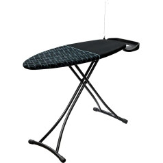 Cecotec StrongBoard 400 Borneo Ironing Board Heavy Duty 100% Cotton Cover Support Structure for Irons and Steam Ironing Stations, Extra Thick Legs, Large Surface, Height Adjustable