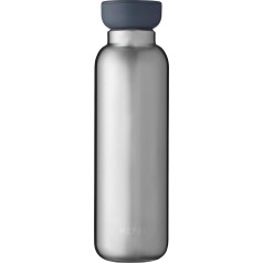 Mepal - Ellipse Insulated Flask - Double-Walled Thermal Water Bottle - Thermos Flask for On the Go - 12 Hours Hot & 24 Hours Cold - Stainless Steel - 500 ml - Natural Brushed