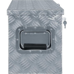Homgoday Aluminiumkiste 61,5 x 26,5 x 30 cm Silbern Aluminiumbox Model142936