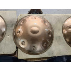 BYBDOG 432 Hz Handpan 'Gold Performer' in D Minor with Stand, Case, Mallets and Cloth