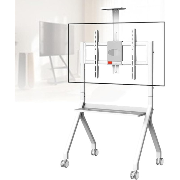 Interaktiver Whiteboard-Ständer mit feststellbaren Rädern, robuste Unterstützung für Büro, Klassenzimmer und Zuhause