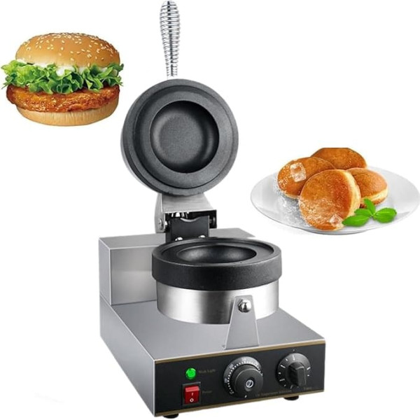 Elektrische Burger-Presse Elektrische Burger-Maschine, elektrischer Hamburger-Maker, Hamburger-Maschine, kommerzieller Antihaft-Maker, Maschine zur Herstellung runder Pfannkuchen mit Tempera