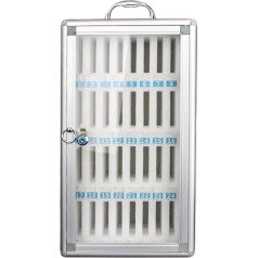 ININOSNP Handyaufbewahrung Handy-Aufbewahrungsschrank Handy-Aufbewahrungsbox Wandmontiert Transparent Abschließbar Tragbar(24 Slots)