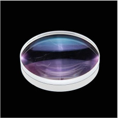 Microscope Accessory Kit 131 mm Large Optical Double Separation Doublet Lens Focal Length 700 mm/1200 Green Film DIY Refractor Telescope Target Achromatic Lenses Microscopic Slides (700 mm)