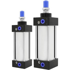 SC Standard-Luftzylinder SC32/40/50/63/80/100/125/160 mm Bohrung Kleiner pneumatischer Zylinderkolben 25/50/75/100/200/300 mm Hub 1 Stück(Stroke 100mm,Bore 80mm)