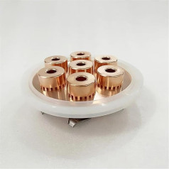 BKGWCSOR 6 Inch Copper Bubble Plate Set with Double Card Slot Gasket for 6 Inch (154 mm) Flange OD167 mm