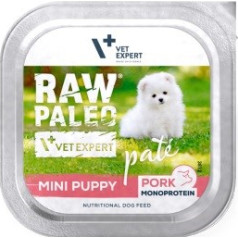Vetexpert neapstrādāta paleo cūkgaļas pastēte mini kucēns 150g