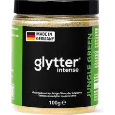 Glytter Glitter Powder for Drinks XXL Jungle Green - Edible Glitter for Drinks and Liquids, e.g. for Sparkling Wine, Cocktails - Drinkable & Tasteless Glitter Powder Made in Germany