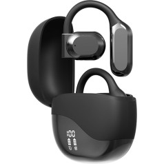 Open Ear Headphones, Wireless Bluetooth Headphones, Over-Ear Headphones, Running Sports, Ultra Open Earbuds, with Ear Hooks, ENC Noise Cancellation, Outer Earbuds for iPhone, Android, Cycling