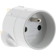 Inotech – Plug Adaptor – M Gb/F Frce Adaptor – White