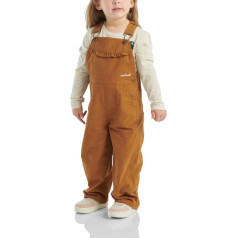 Carhartt CM9757 Kids Canvas Ruffle Front Jumpsuit - Girls