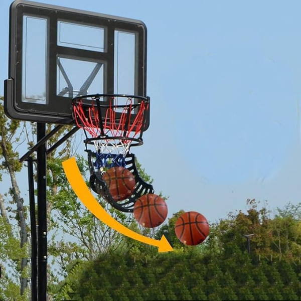 FBJAMZ Strong Load Capacity Training Camp Free Throw Exercise Slide Shot Returner Net Return System Set, Universal Shooting Rebounder Machine