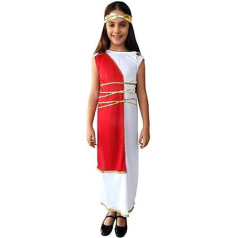 Roman Costume - White - Fancy Dress - Girls - 4-5 Years - Greek Goddess - Halloween - Carnival - Party - Size S - Original Gift Idea