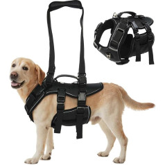 ROZKITCH Dog Lift Harness, Pet Chest Rear Support Aid Veterinarian Approved Sling for Old K9 Help with Poor Stability, Back Leg Hip Disabled Joint Injury Elderly Arthritis ACL Rehabilitation