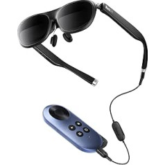 Rokid Joy 2, Max 2 AR Glasses Black with Station, 215 Inch Portable Display, 50° FOV and 600nits Luminance, Game Consoles and Computers, Compatible with Android