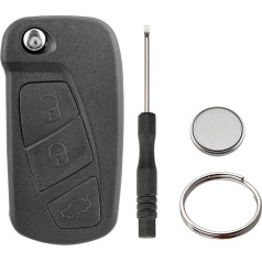 3 Button Remote Control Case for Ford KA 2008-2012 RU8 (with Batteries)