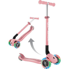 Globber Primo Foldable Scooter with Light Up Wheels for Children 3 Years Plus - 2 Year Warranty