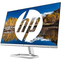 HP M27fq Monitor – 27 inch/68.6 cm Screen, QHD Display, 75 Hz, 5ms Response Time, VGA, 2xHDMI, DisplayPort, Silver/Black