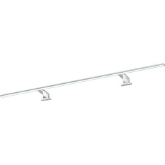 kalb Spectraline LED Bathroom Light 120 cm IP44 Mirror Light 18 W Suitable for Wet Rooms 230 V Direct Connectable 3-in-1 Mounting for Mirror Mirror Cabinet Wall Mounting (Chrome - Neutral White)