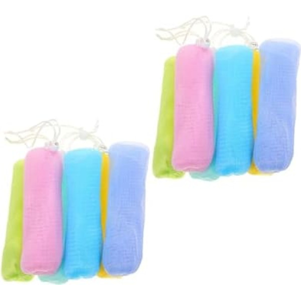 NIYANGLE Pack of 12 Mesh Soaps for Foaming Exfoliating Soap Bags Soap Bags for Storage in the Shower Wedding Scrubbing Net Soap Saving Container Bathroom Hand Cleaning