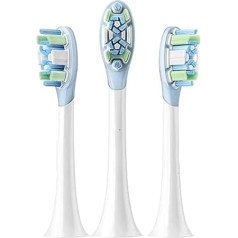 Replacement Brush Heads, Compatible with Xiaomi Mijia MES609/610 Pro Sonic Sweep Vibration Head, Pack of 3 (Standard 3 Pieces)