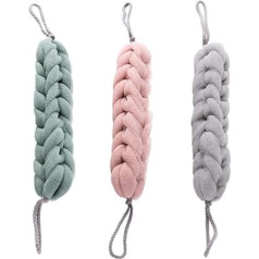 3 x Mesh Back Scrubber Shower Sponge Loofah Deep Exfoliating Bath Shower Sponge Back Brush