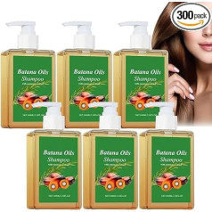 Batanaöl- und Rosmarinextrakt-Shampoo für Haarwachstum und -reparatur, pflegender Kopfhautreiniger für volleres, dickeres, weicheres Haar, feuchtigkeitsspendendes und stärkendes Shampoo (6pcs)