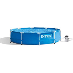 Intex 10ft Diameter x 30in Deep Metal Frame Pool (with pump) #28202