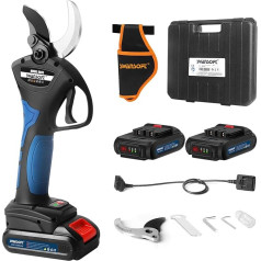 SWANSOFT 8605 Battery Pruning Shears, 40 mm 1050 W Electric Pruning Shears, 21 V Progressive Electric Pruning Shears for Vines and Orchards