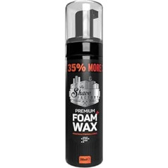 THE SHAVE FACTORY Premium Foam Wax - 200 ml - Keratin Enriched Styling Foam for Curly Hair - Defines & Strengthens Curls with Long-Lasting Hold, Soft Texture & Shine