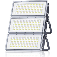 300 W LED Outdoor Spotlight - 30000 LM Super Bright LED Floodlight Outdoor with Transformer, 7000 K Cool White Outdoor Spotlight, IP67 Waterproof Outdoor Spotlight for Garages, Yards, Stadiums