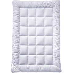 billerbeck Duvet S20 Duo - Winter Duvet - 155 x 220 cm - AIRFILL® - Hollowfibre Filling Cotton Cover with Aloe Vera Finish, White