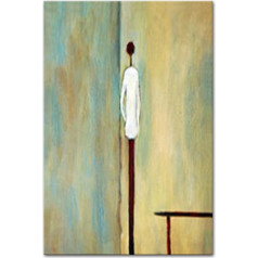 Mintura Ready to Hang Large Artwork Hand Painted Oil Painting Modern Pop Art for Living Room Hotel Decoration W60xH90cm with Wooden Frame