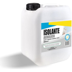 HYTAMA TOOLS Insulating Acrylic Fixative Consolidator Water Based Adhesives Indoor Outdoor Canister 5L