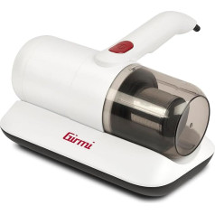 Girmi Vibra-Clean AP25 Mite Vacuum Cleaner for Mattresses, 300W, Strong 12kPa Suction Power, UV Lamp, Double Filter System (Metal + HEPA), Vibrawave Pads, Removes Mites, Allergens & Dust, Lightweight