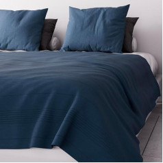 Soleil d'ocre Adele Reporting Ignited Thrown from Sofa, Polycoton, Blue, 220 x 240 cm