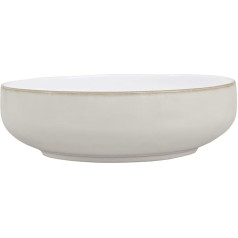 Denby Natural Canvas Serving Bowl, Ceramic, Cream, 10.5 x 10.5 x 6.5 cm