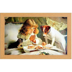 stortvalley Burton Barber Print Suspense Fine Art Prints - 10 x 13.5-Inch - Victorian Style Glass Front