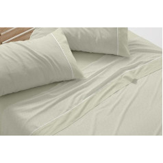 Burrito Blanco │ Cotton Flat Sheet 105 cm Bed (+ Sizes Available)│ Soft Feel │ Design 620, Matcha Green