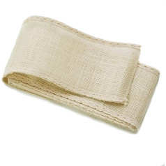 Darice FG9575 WH Blumengirlande, Jute, mit Spitzenbesatz, mehrfarbig