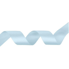 Trimming Shop 3mm x 10 Meters Double Sided Satin Polyester Ribbon for Fabric Wedding Gifts & Home Decorations, Sewing Projects, Blue Steam