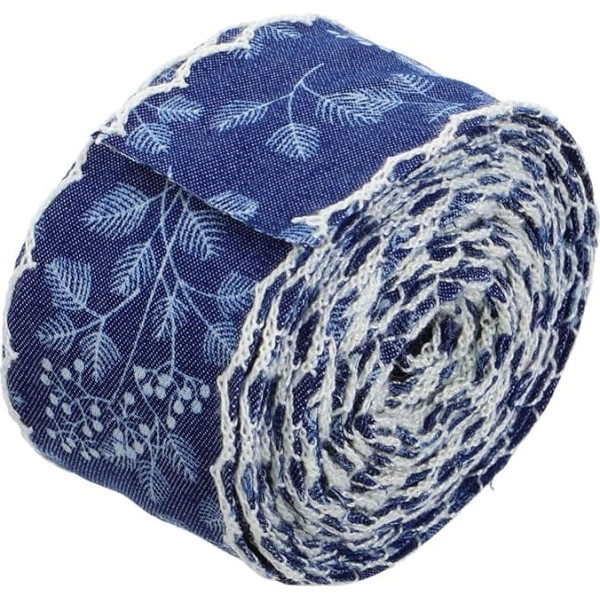 HAPINARY Breites Denim-band Mit Verspielt-edlem Saum Vielseitig Einsetzbar Für Diy-projekte Haarschleifen Und Kreative Verzierungen Yards Für Mode-akzente
