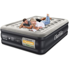 OlarHike Air Mattress Self-Inflating, Air Bed, Guest Bed, Inflatable Mattress Tent Sofa, Air Bed 2 People, Self-Inflating Air Mattress for Camping or Home Use - 200 x 150 x 46 cm