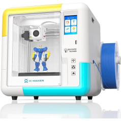 X-Maker 3D Printer with Design App - Full Housing, Ideal for School & Home, PLA & Resin Compatible, Quiet Print, Quick Change Nozzle