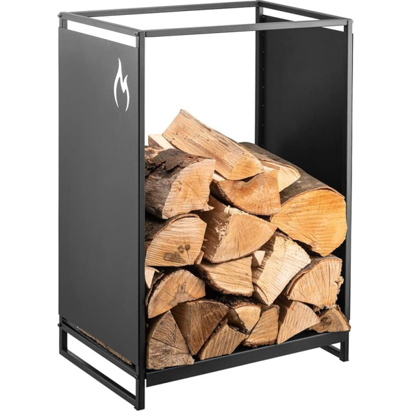 Firewood Rack Indoor - Wood Storage Perfectly Organized: Wooden Shelter for Firewood, Firewood Rack, Firewood Storage, Metal Firewood Rack and Efficient Wood Storage Solutions