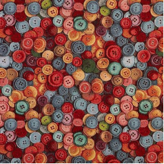 Kt KILOtela - Upholstery Fabric Jacquard Tapestry Upholstery Cushion Headboard Sofa Bags Wear-Resistant Sewing 100cm Long x 280cm Wide Buttons Multicolor 1